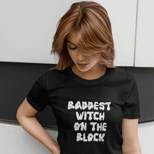 T-SHIRT BADDEST WITCH ON THE BLOCK T-SHIRT - Elevated