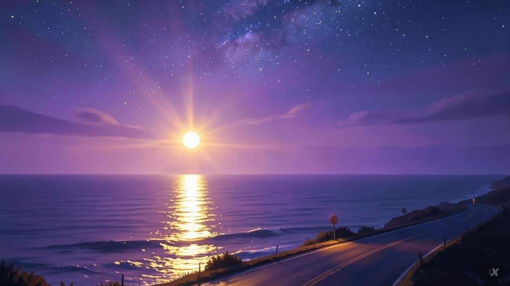 Luz dourada refletindo na superfície calma de um rio ao amanhecer